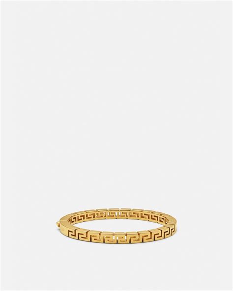 versace mens bangle|Versace greca bracelet.